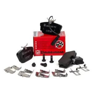 ZIMMERMANN Bremsbel&auml;ge Bremskl&ouml;tze + Wako f&uuml;r VW Transporter T4 15Zoll 2E2 hinten