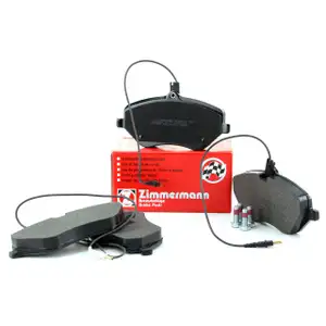 ZIMMERMANN Bremsbel&auml;ge + Warnkontakt CITROEN C5 III C6 f&uuml;r PEUGEOT 407 607 vorne
