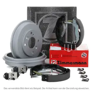 ZIMMERMANN Bremstrommeln Backen Zylinder FORD FOCUS I Turnier 1.4-1.8 16V hinten