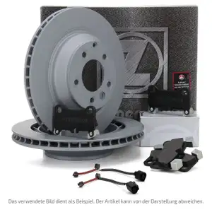 ZIMMERMANN Bremsscheiben + Bel&auml;ge + Wako AUDI Q7 4L PORSCHE CAYENNE 9PA hinten