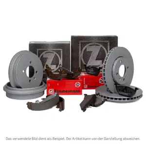 ZIMMERMANN Bremsscheiben + Bel&auml;ge + Trommeln + Backen SMART 450 452 vorne hinten