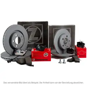 ZIMMERMANN Bremsscheiben + Bremsbel&auml;ge + Wako AUDI A4 B7 SEAT EXEO vorne hinten
