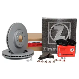 ZIMMERMANN Bremsscheiben + Bel&auml;ge f&uuml;r OPEL COMBO CORSA C MERIVA A TIGRA B vorne