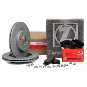 ZIMMERMANN Bremsscheiben + Bel&auml;ge OPEL CORSA C 1.0 1.2 / Twinport 1.7 DI vorne