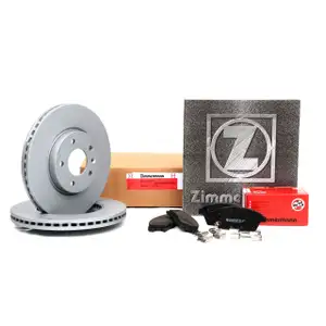 ZIMMERMANN Bremsscheiben + Bel&auml;ge f&uuml;r OPEL AMPERA ASTRA J ZAFIRA C 16 Zoll vorne