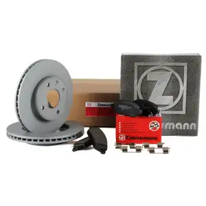 ZIMMERMANN Bremsen Bremsscheiben + Bel&auml;ge f&uuml;r OPEL KARL (C16) 1.0 / LPG vorne
