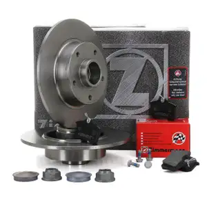 ZIMMERMANN Bremsscheiben + Bel&auml;ge RENAULT MEGANE 3 Grandtour + SCENIC 3 hinten
