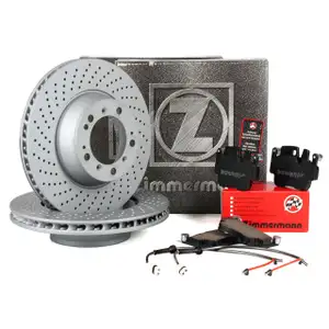 ZIMMERMANN Bremsscheiben Bel&auml;ge Wako PORSCHE 911 996 3.6Carrera/GT3/Turbo hinten