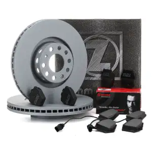 ZIMMERMANN Bremsscheiben BREMBO Bel&auml;ge Wako VW PHAETON (3D) 3.2 4.8 3.0TDI vorne
