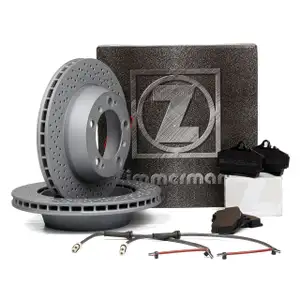ZIMMERMANN Bremsscheiben Bel&auml;ge Wako PORSCHE BOXSTER 986 S CAYMAN 987 S R hinten