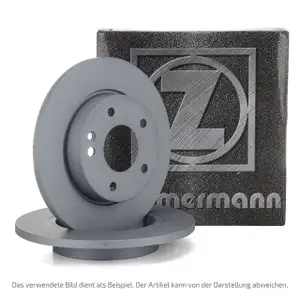 ZIMMERMANN Bremsscheiben Satz f&uuml;r Dacia Logan Sandero Renault Clio Megane vorne