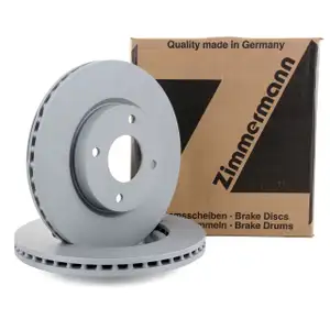 ZIMMERMANN Bremsscheiben Satz f&uuml;r Nissan Cube (Z12) Tiida (C11X SC11X) vorne