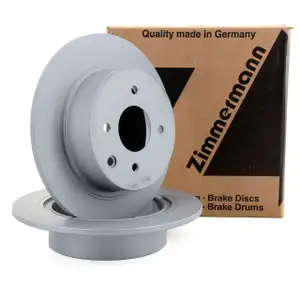 ZIMMERMANN Bremsscheiben Satz f&uuml;r NISSAN CUBE (Z12) TIIDA (C11X SC11X) hinten