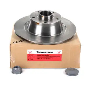 ZIMMERMANN Bremsscheiben + Radlager Satz Renault Megane III Coupe 2.0 RS hinten
