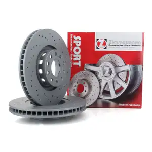 Zimmermann SPORT Bremsscheiben Satz f&uuml;r Audi 100 S4quattro A6 S6quattro A8 vorne