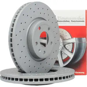Zimmermann SPORT Bremsscheiben Satz f&uuml;r Audi A4 B8 A5 8T 8F A6 A7 C7 Q5 8R vorne