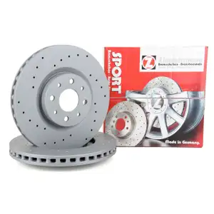 Zimmermann SPORT Bremsscheiben Alfa Mito f&uuml;r Fiat Bravo Stilo Lancia Delta vorn