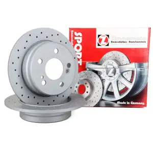 Zimmermann SPORT Bremsscheiben Satz Mercedes 190 W201 W124 S124 C124 hinten