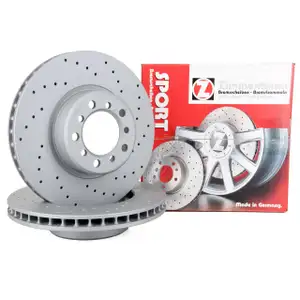 Zimmermann SPORT Bremsscheiben Satz Mercedes S-Klasse W126 C126 260-500SE vorne