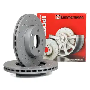 Zimmermann SPORT Bremsscheiben Satz MERCEDES W176 W246 C117 vorne