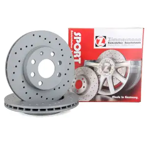 Zimmermann SPORT Bremsscheiben f&uuml;r Opel Ascona Astra Corsa Kadett Vectra vorne
