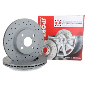 Zimmermann SPORT Bremsscheiben f&uuml;r Toyota MR2 III 1.8 Yaris 1.3 1.5 1.4D vorne
