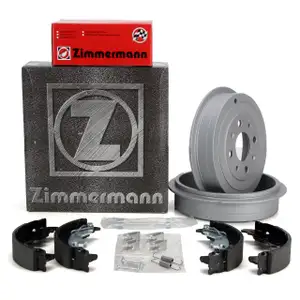 ZIMMERMANN Bremstrommeln + Backen FIAT GRANDE PUNTO / EVO OPEL CORSA D hinten