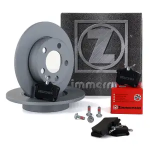 ZIMMERMANN Bremsscheiben + Bel&auml;ge AUDI A2 A3 SEAT SKODA VW GOLF 4 POLO hinten
