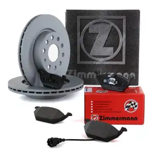 ZIMMERMANN Bremsscheiben + Bremsbel&auml;ge AUDI A3 8P SEAT SKODA VW GOLF 5 6 7 vorne