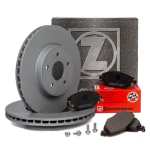 ZIMMERMANN Bremsscheiben Bel&auml;ge FORD MONDEO III MK3 + JAGUAR X-TYPE (X400) vorne