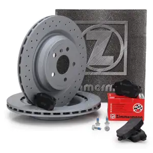 ZIMMERMANN Bremsen Kit Bremsscheiben + Bel&auml;ge MERCEDES M-KLASSE GLE W166 hinten