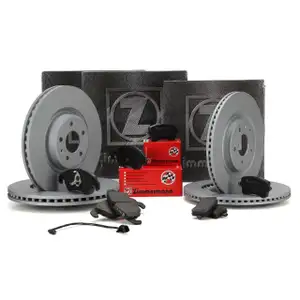 ZIMMERMANN Bremsen Bremsscheiben + Bremsbel&auml;ge f&uuml;r Audi A4 8K B8 A5 vorne+hinten