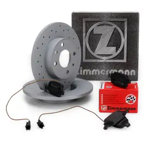 ZIMMERMANN Bremsscheiben + Bel&auml;ge + Wako ABARTH 500 / C (595 / 695) 1.4 hinten