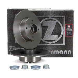 ZIMMERMANN Bremsscheiben + Radlager Satz RENAULT CLIO MEGANE TWINGO WIND hinten