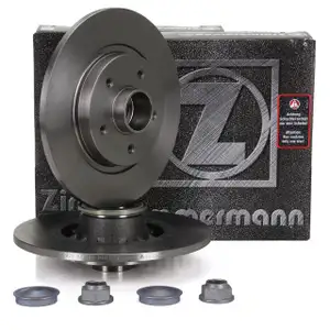 ZIMMERMANN Bremsscheiben + Radlager Satz MERCEDES CITAN 415 15/16 Zoll hinten