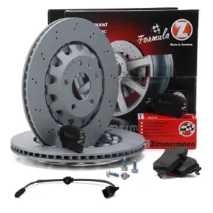 Zimmermann FORMULA Z Bremsscheiben + Bel&auml;ge AUDI RS4 (B9) RS5 (F5) 450 PS hinten