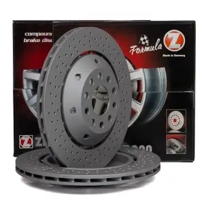 Zimmermann FORMULA Z Bremsscheiben f&uuml;r AUDI A6 RS6 (C5) 450/480PS PR-1KY hinten