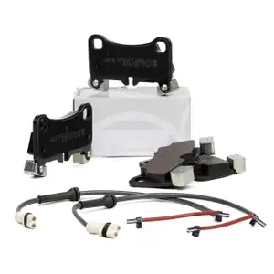 ZIMMERMANN Bremsbel&auml;ge + Wako PORSCHE BOXSTER (987) S 3.4 310 PS ab 2010 hinten