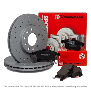 ZIMMERMANN Bremsen SPORT Bremsscheiben + Bremsbel&auml;ge f&uuml;r VOLVO XC60 (156) hinten