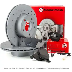 Zimmermann SPORT Bremsscheiben Bel&auml;ge Wako MERCEDES W124 300 320 220 PS vorne
