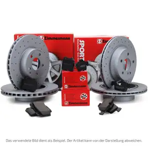 Zimmermann SPORT Bremsscheiben + Bel&auml;ge OPEL INSIGNIA A 17 Zoll J61 vorne hinten