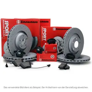 Zimmermann SPORT Bremsscheiben Bel&auml;ge AUDI TT SEAT SKODA VW GOLF 4 vorne hinten