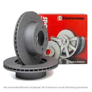 Zimmermann SPORT Bremsscheiben Satz f&uuml;r AUDI Q7 (4M) PR-1KQ/1KU/1KW hinten