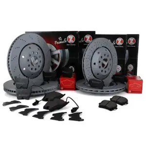 Zimmermann FORMULA Z Bremsscheiben + Bel&auml;ge AUDI A6 C5 RS6 quattro vorne hinten