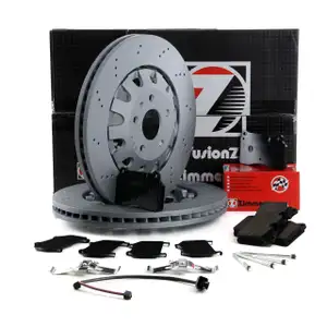 Zimmermann FORMULA Z Bremsscheiben + Bel&auml;ge AUDI TTRS SEAT LEON 2.0 Cupra vorne