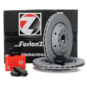 Zimmermann FORMULA Z Bremsscheiben + Bel&auml;ge AUDI RS6 (4B C5) 450/480 PS hinten