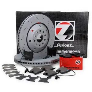 Zimmermann FORMULA Z Bremsscheiben Bel&auml;ge Wako AUDI RS6 (4B C5) 450/480 PS vorne