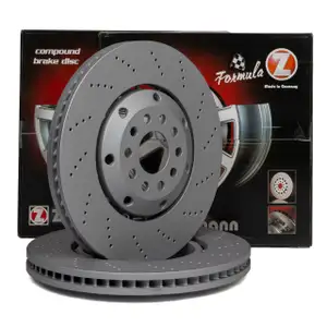 Zimmermann FORMULA Z Bremsscheiben f&uuml;r AUDI A4 RS4 Avant (B5) 380 PS 1LJ vorne