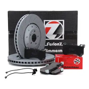 Zimmermann FORMULA Z Bremsscheiben + Bel&auml;ge AUDI RS6 C7 + RS7 SPORTBACK 4G vorne