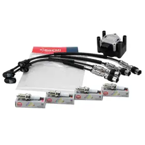 BREMI Z&uuml;ndkabelsatz BBT Z&uuml;ndspule 4x NGK Z&uuml;ndkerze AUDI SEAT SKODA VW 1.2 TSI